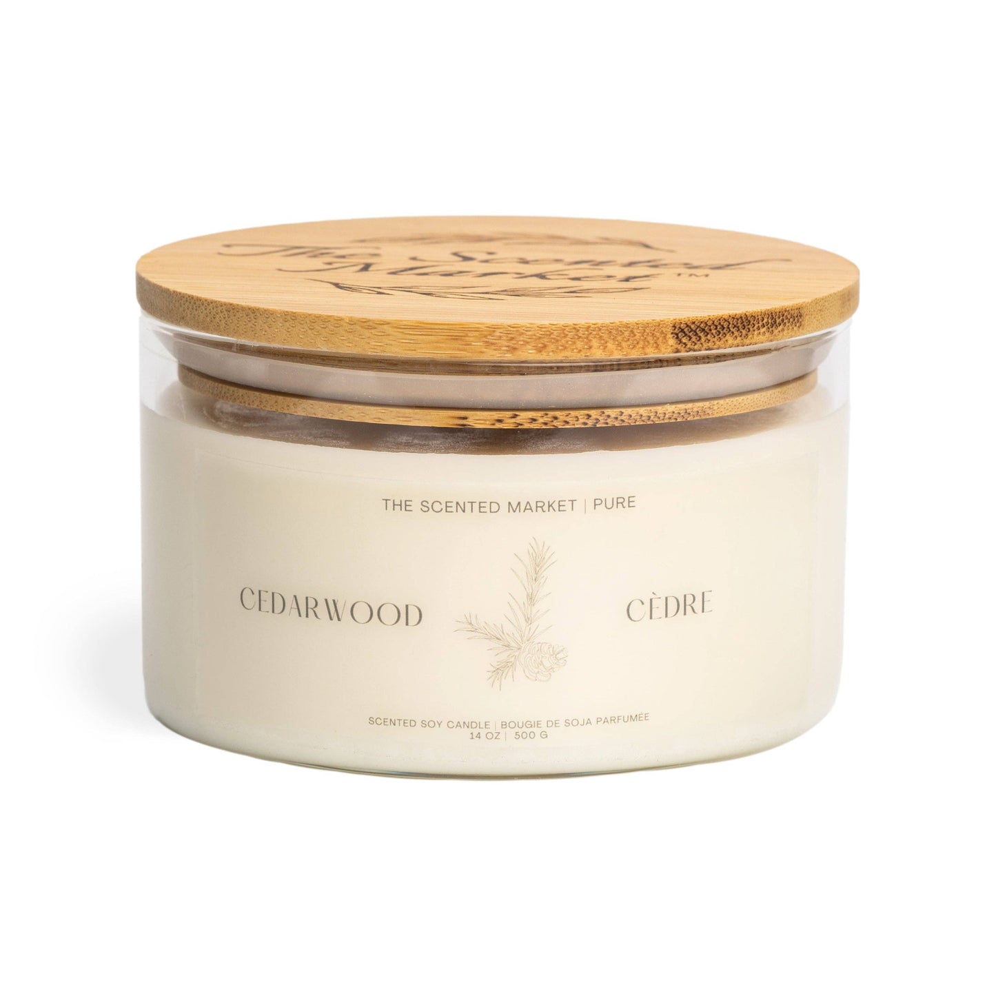 CANDLE (SOY WAX), CEDARWOOD 14oz