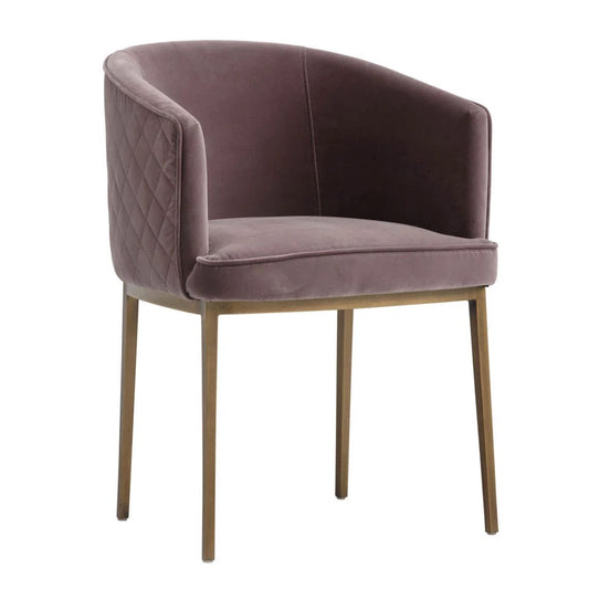 DINING ARMCHAIR - BLUSH PURPLE