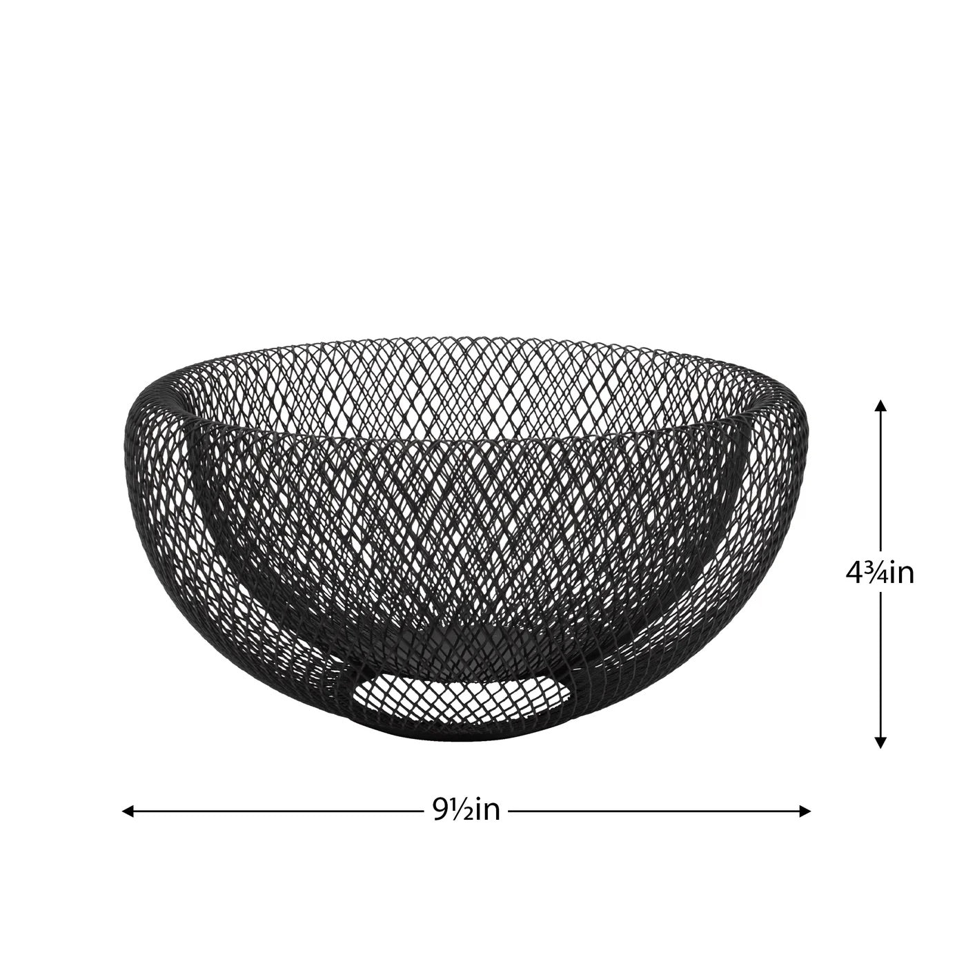 BOWL, DOUBLE WALL - BLACK MESH