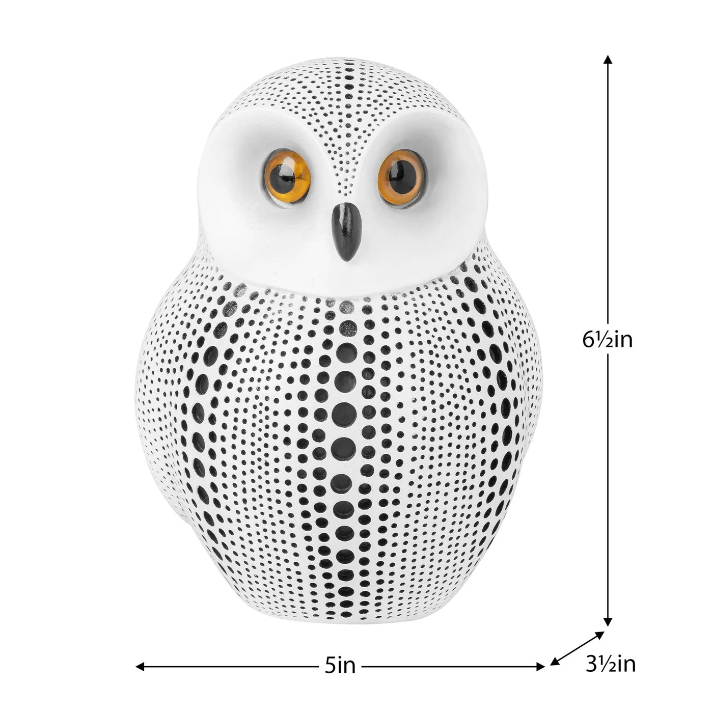 DECORATIVE OWL - DEBOSSED/DOTTED