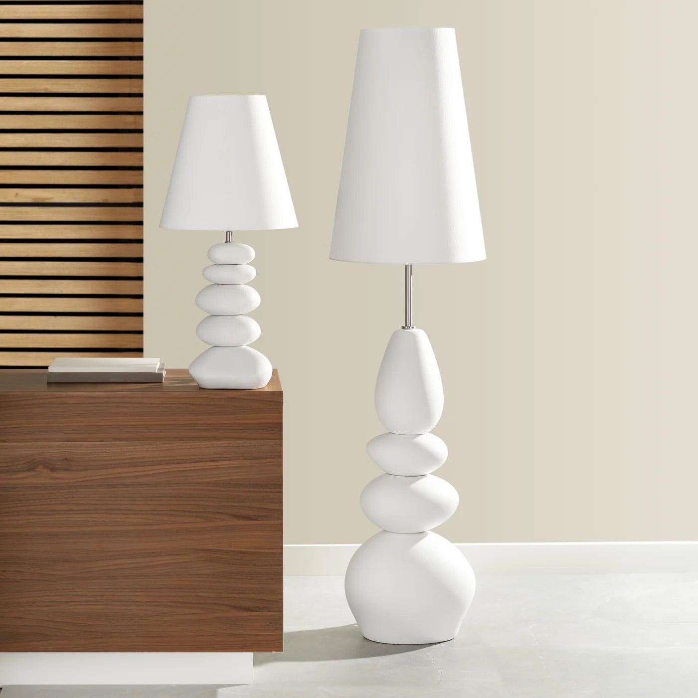 FLOOR LAMP NORDIC - WHITE CERAMIC