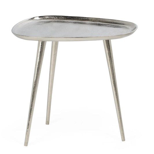 ACCENT TABLE, ALUMINIUM - RAW NICKEL