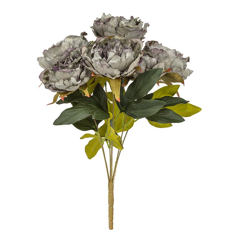 PEONY BOUQUET, OPEN - GREY