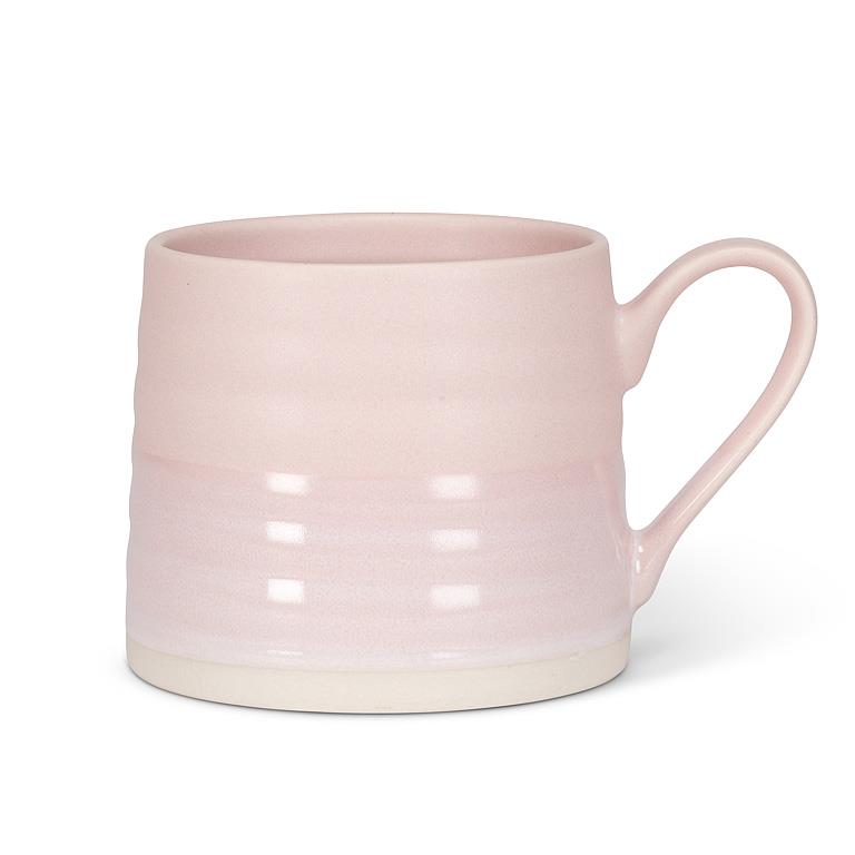 MUG, RIDGED - LIGHT PINK