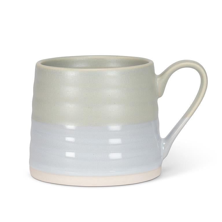 MUG, RIDGED - SAGE GREEN