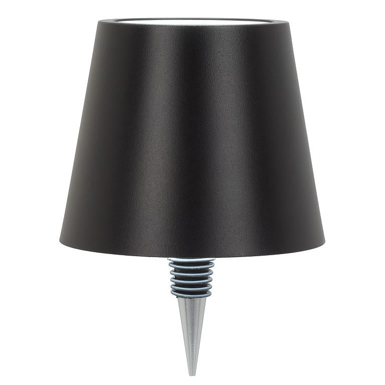 BOTTLE STOPPER LAMP, LED - BLACK