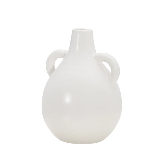 VASE / MATTE WHITE, MEDIUM - CERAMIC (7")