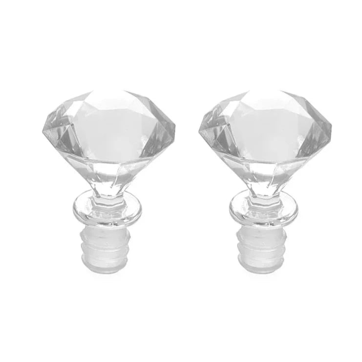 BOTTLE STOPPER - DIAMOND/CLEAR