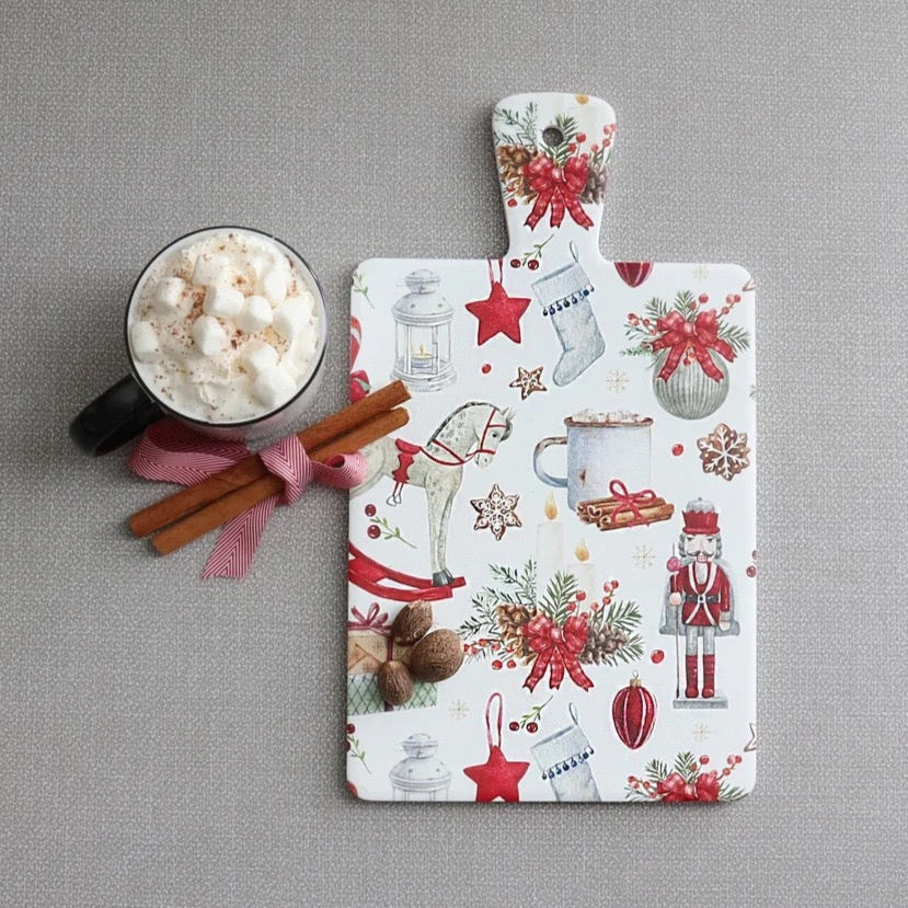 SERVING BOARD - CLASSIC CHRISTMAS PRINT