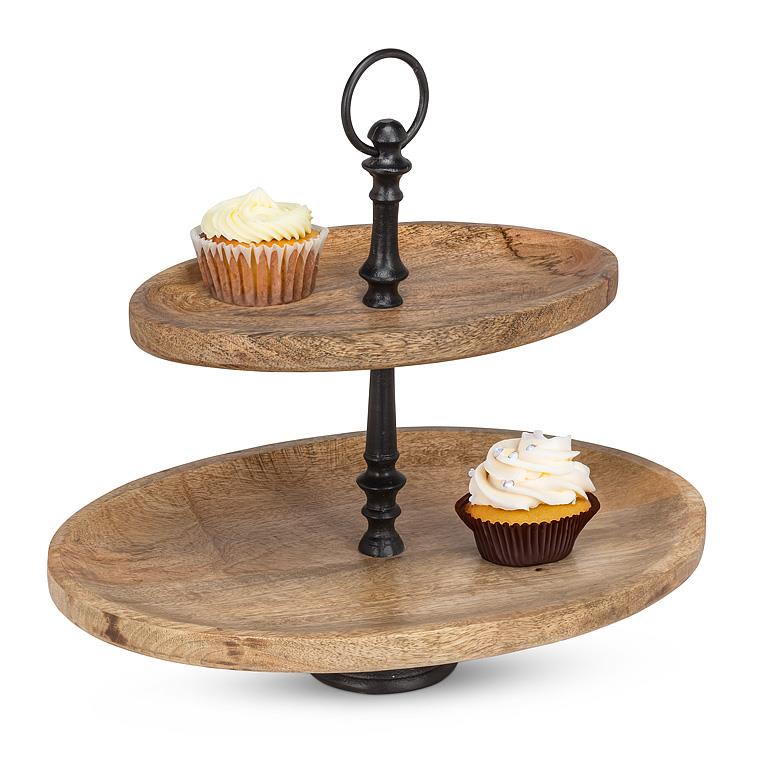 PLATE OVAL - 2-TIER