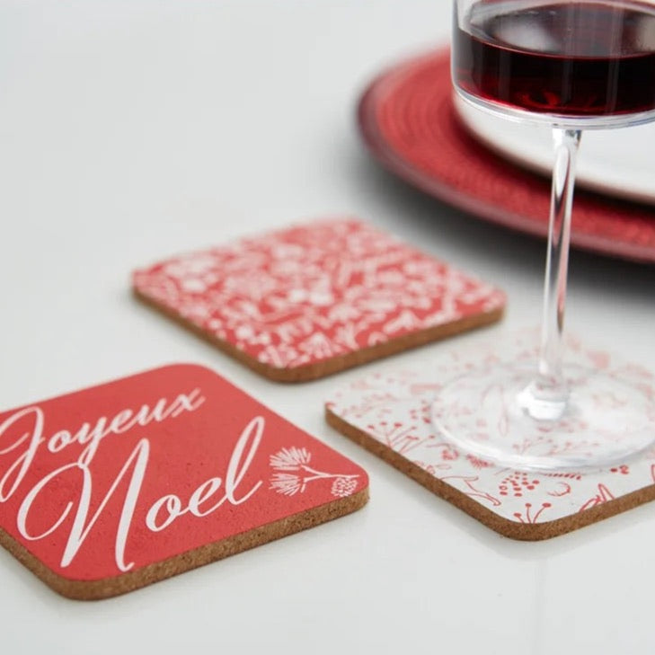 COASTERS, CHRISTMAS - SET OF 6