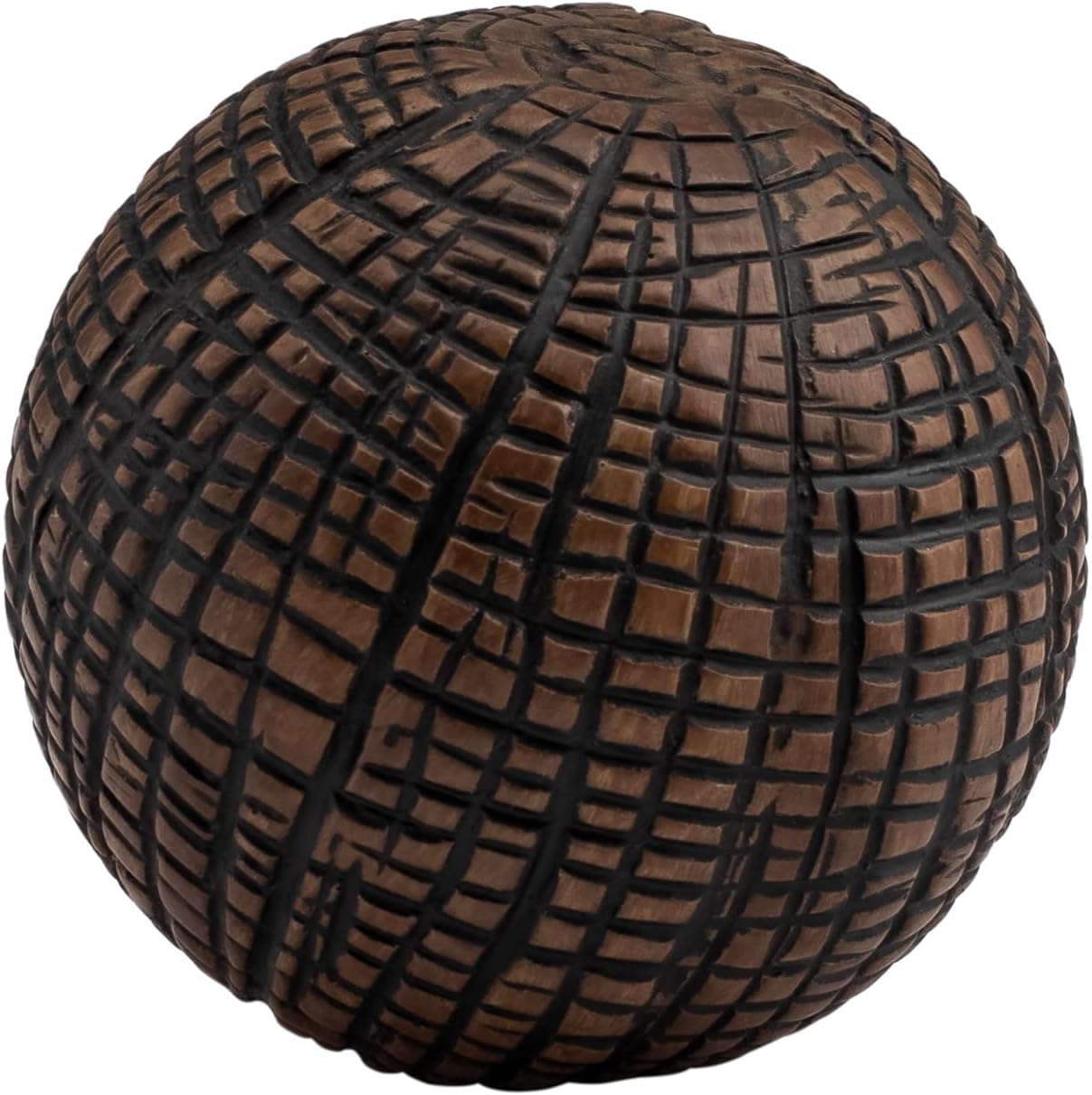 DECORATIVE BALLS, RADIANT BARK - BROWN