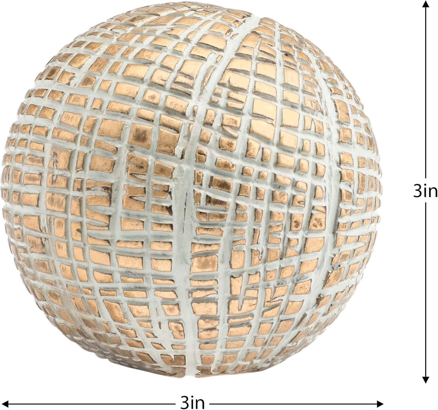 DECORATIVE BALL, RADIANT BARK - LIGHT