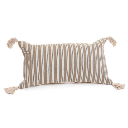 PILLOW LILLAN - OFF-WHITE/TAUPE 12" x 22"