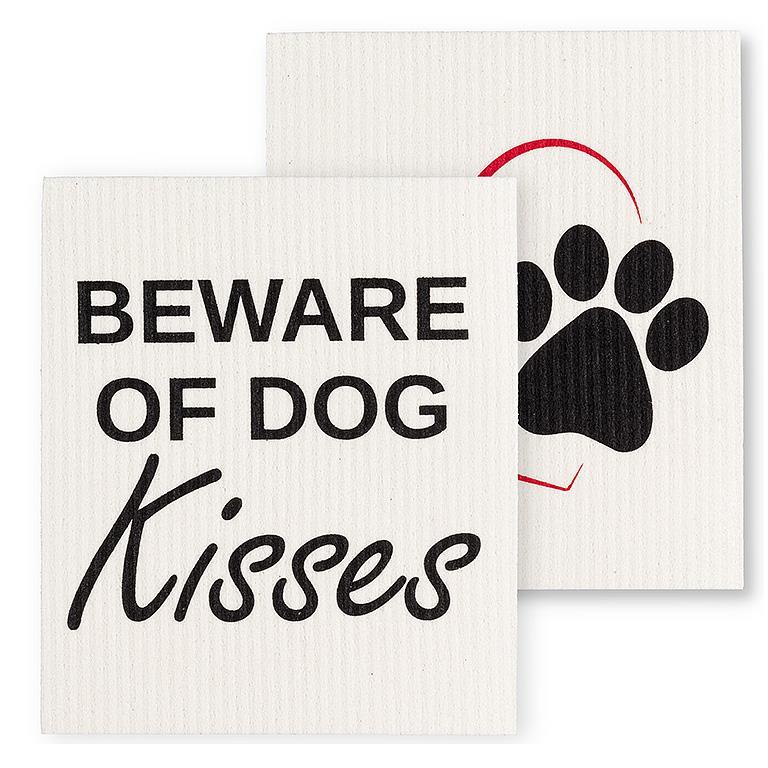 DISHCLOTH (SET OF 2) DOG KISSES