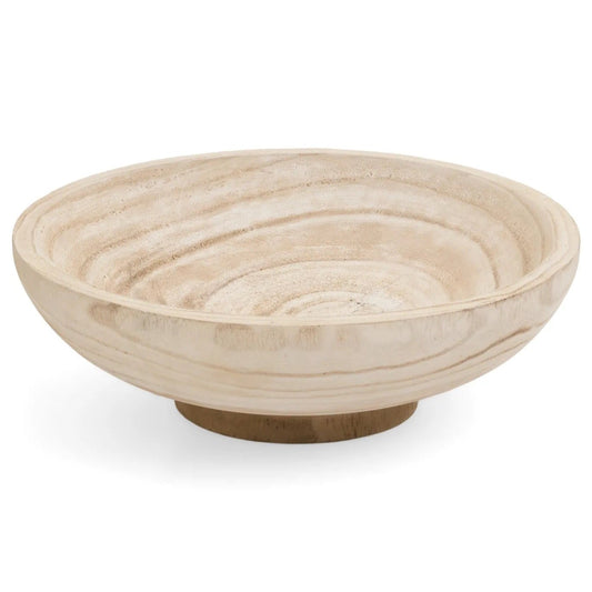 BOWL, ROUND - PAULOWNIA WOOD