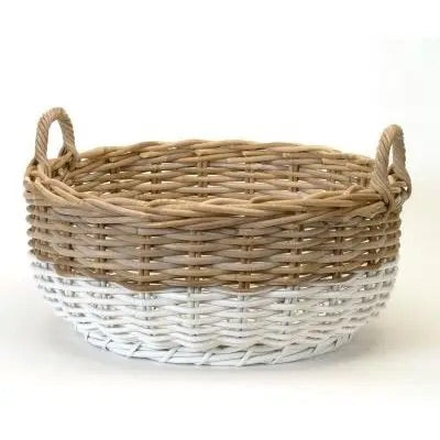 ROUND BASKET, TWO TONE