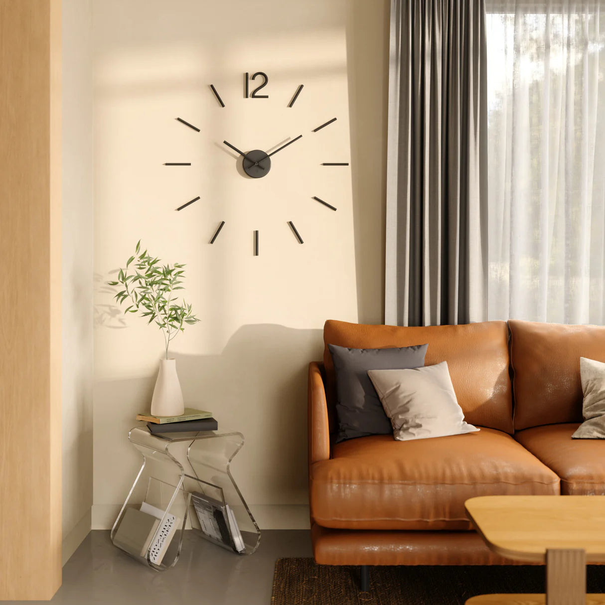 WALL CLOCK, BLINK - BLACK