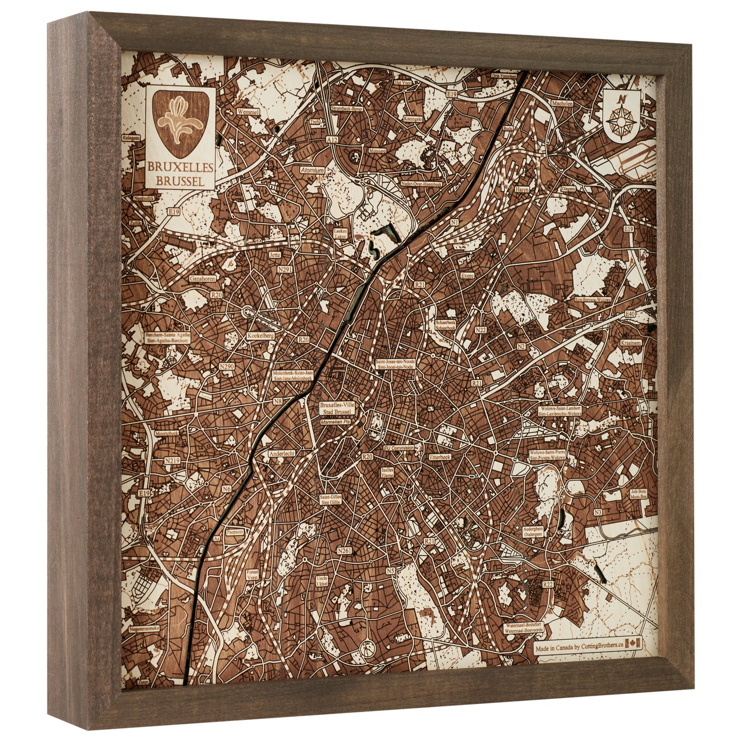 MAP, FRAMED - BRUSSELS (S)