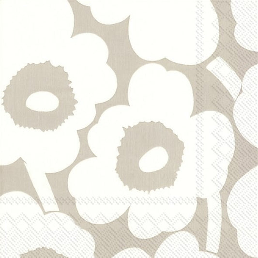 MARIMEKKO NAPKINS, LUNCHEON - UNIKKO LINEN CREAM