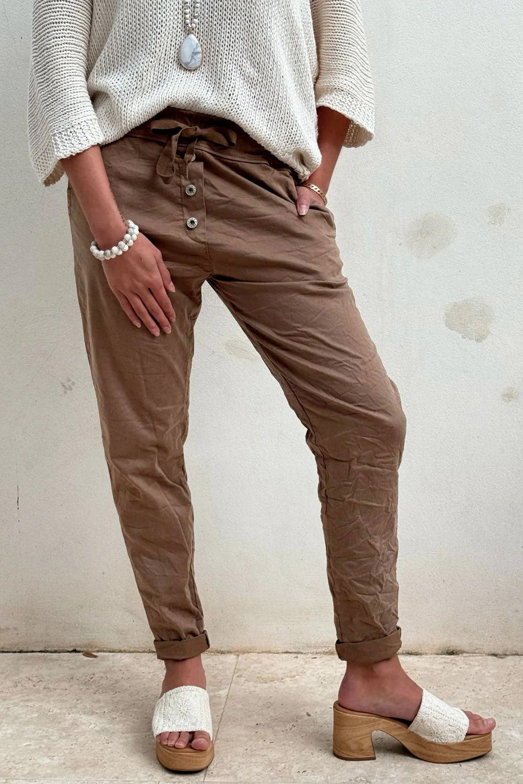 JOGGERS (TENCEL) - CARAMEL