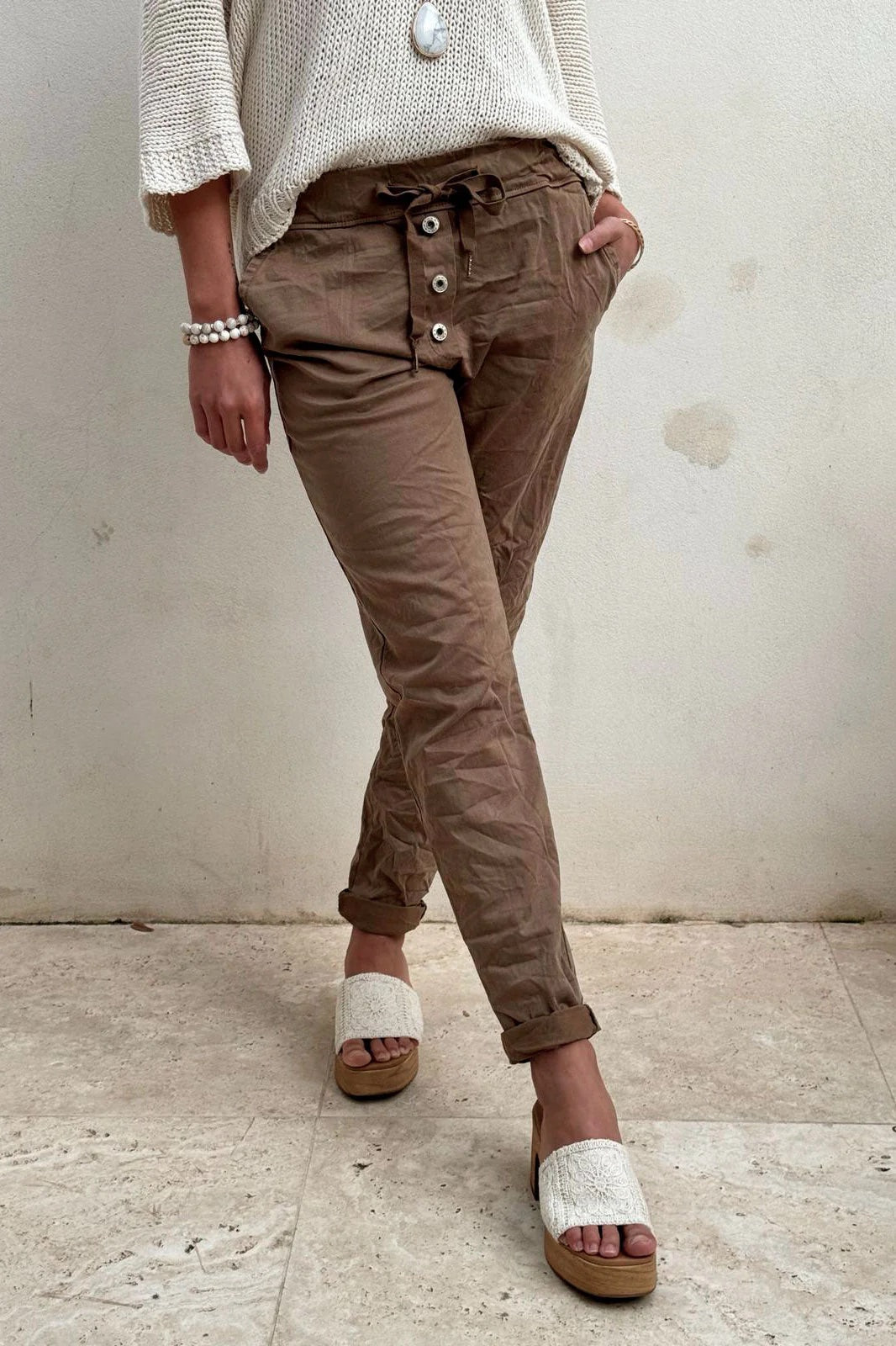 JOGGERS (TENCEL) - CARAMEL