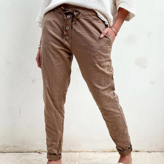 JOGGERS (TENCEL) - CARAMEL