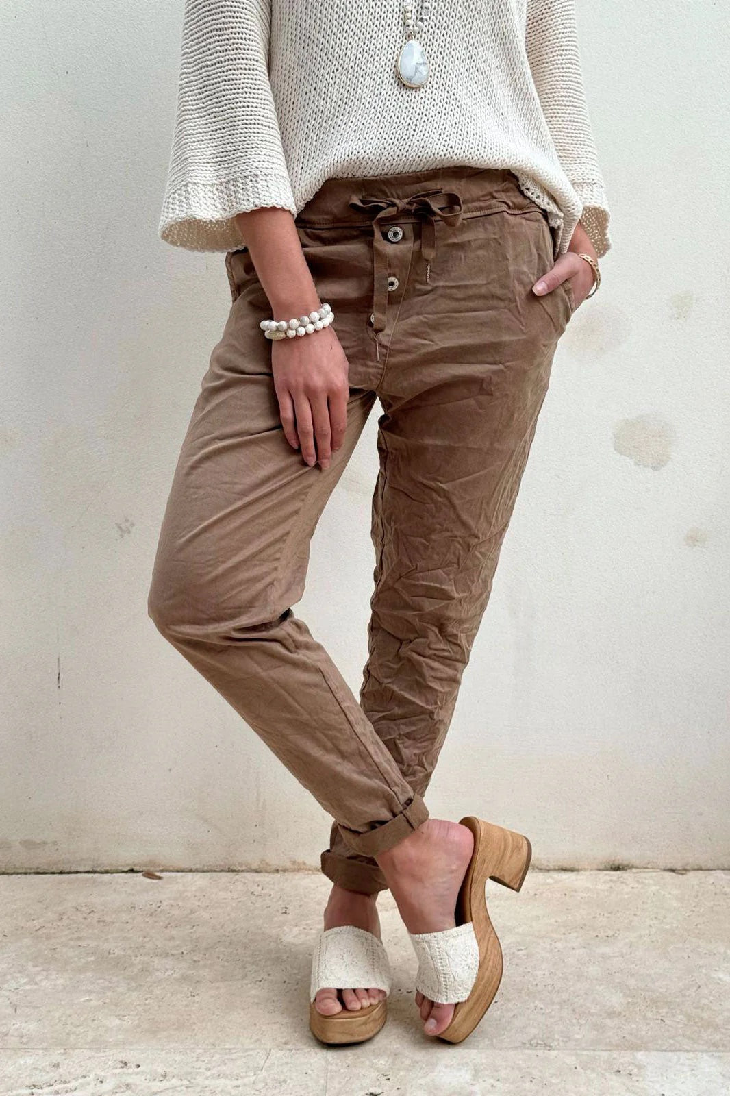 JOGGERS (TENCEL) - CARAMEL