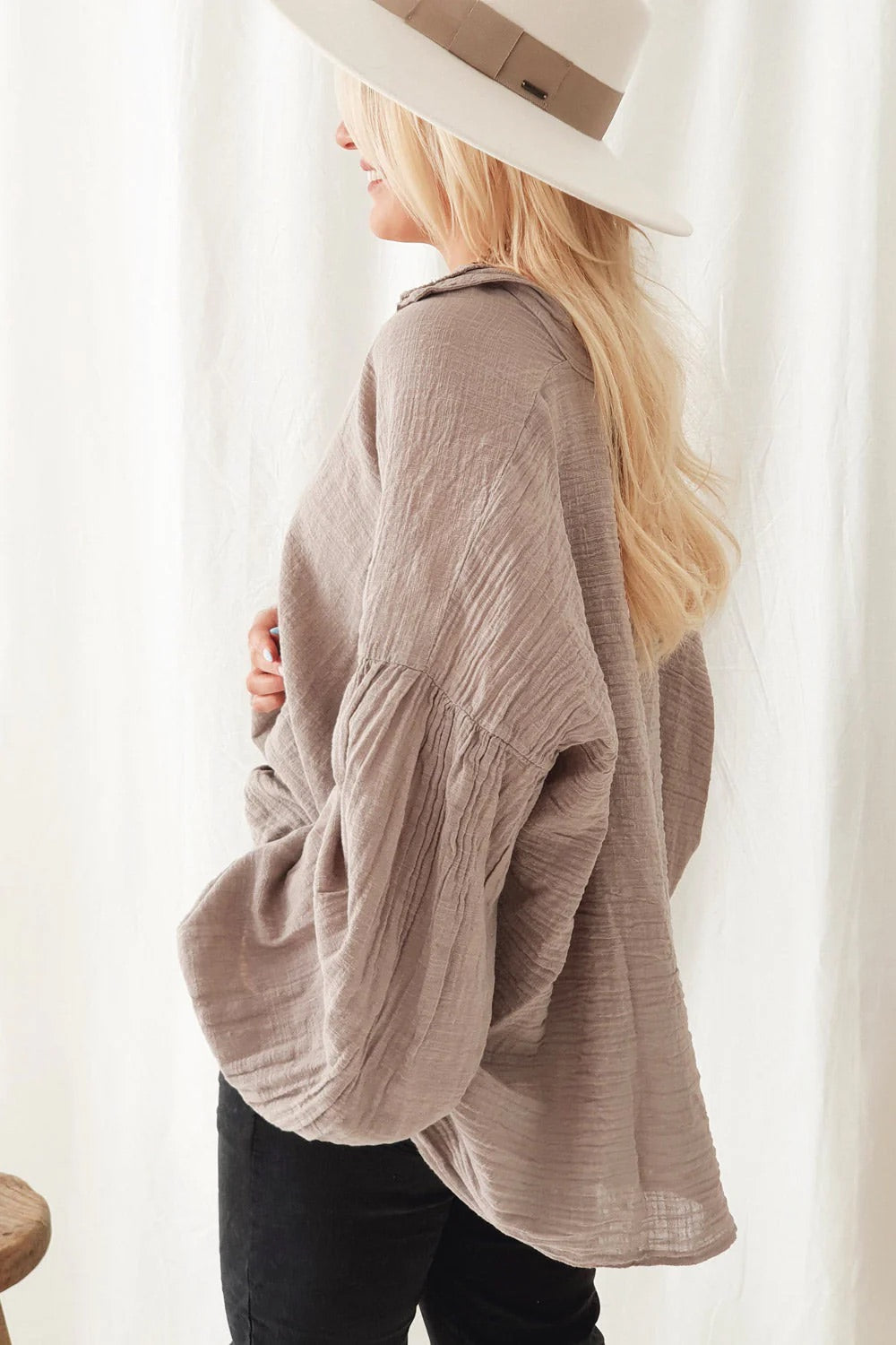 CHALKY SHIRT - TAUPE