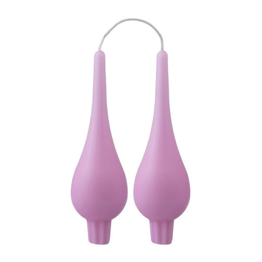 DANISH CANDLE, DROP SHAPE - PINK