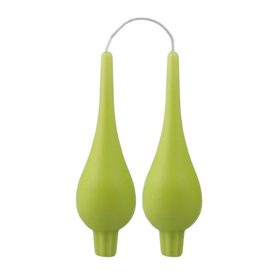 DANISH CANDLE, DROP SHAPE - KIWI