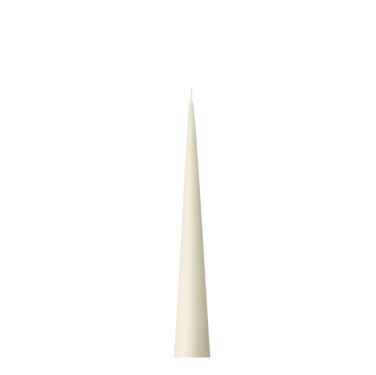 ESTER & ERIK, CONE CANDLE - OFF WHITE, 9.8"