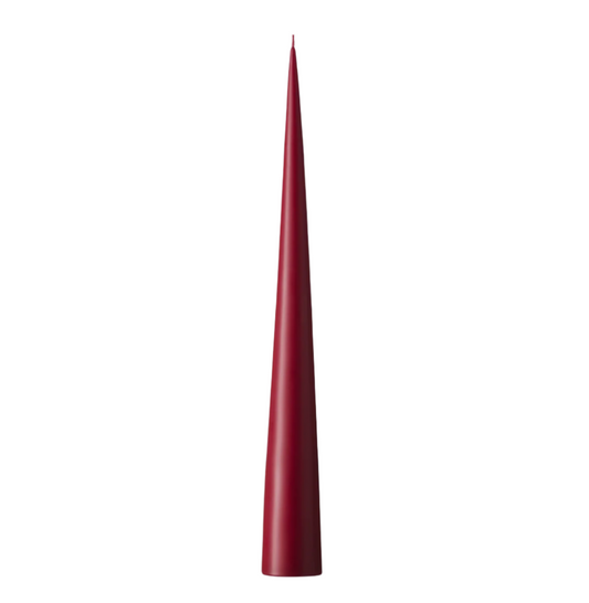 ESTER & ERIK, CONE CANDLE - DEEP WINE, 14.6"