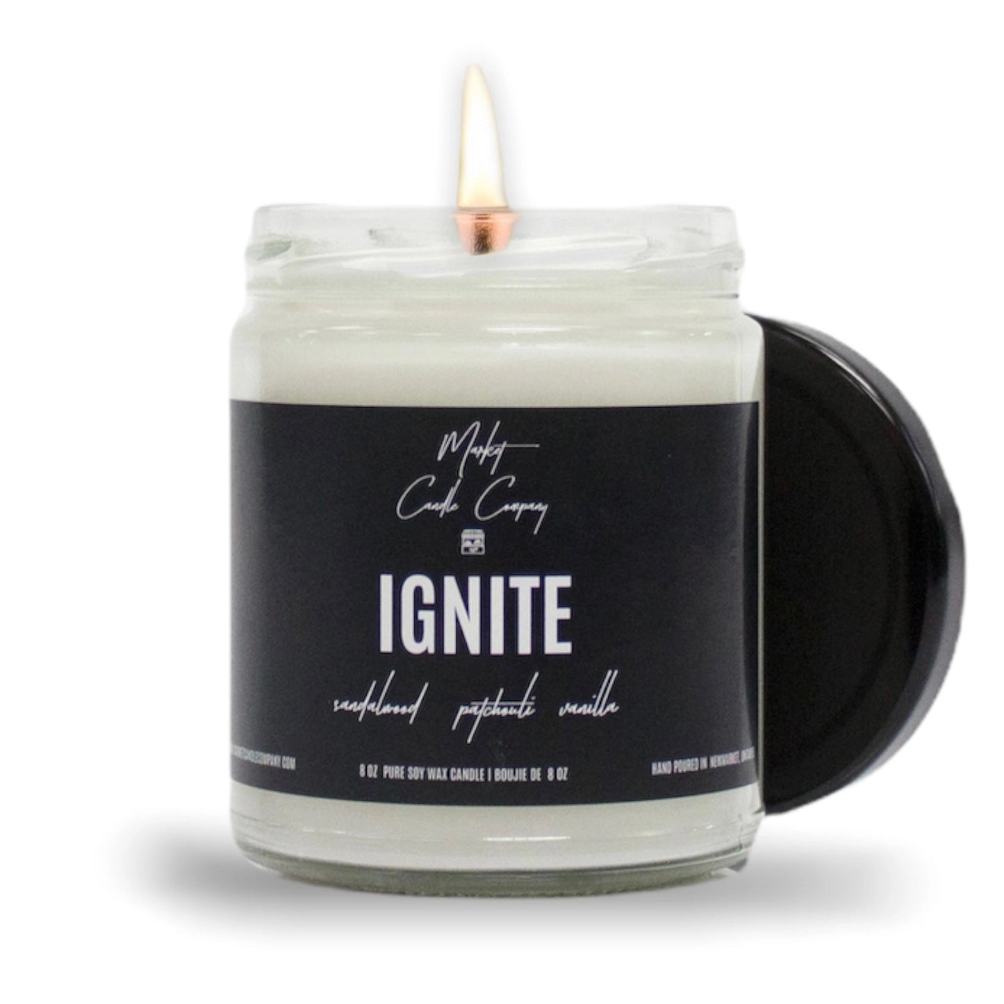 CANDLE (SOY WAX), IGNITE 8oz