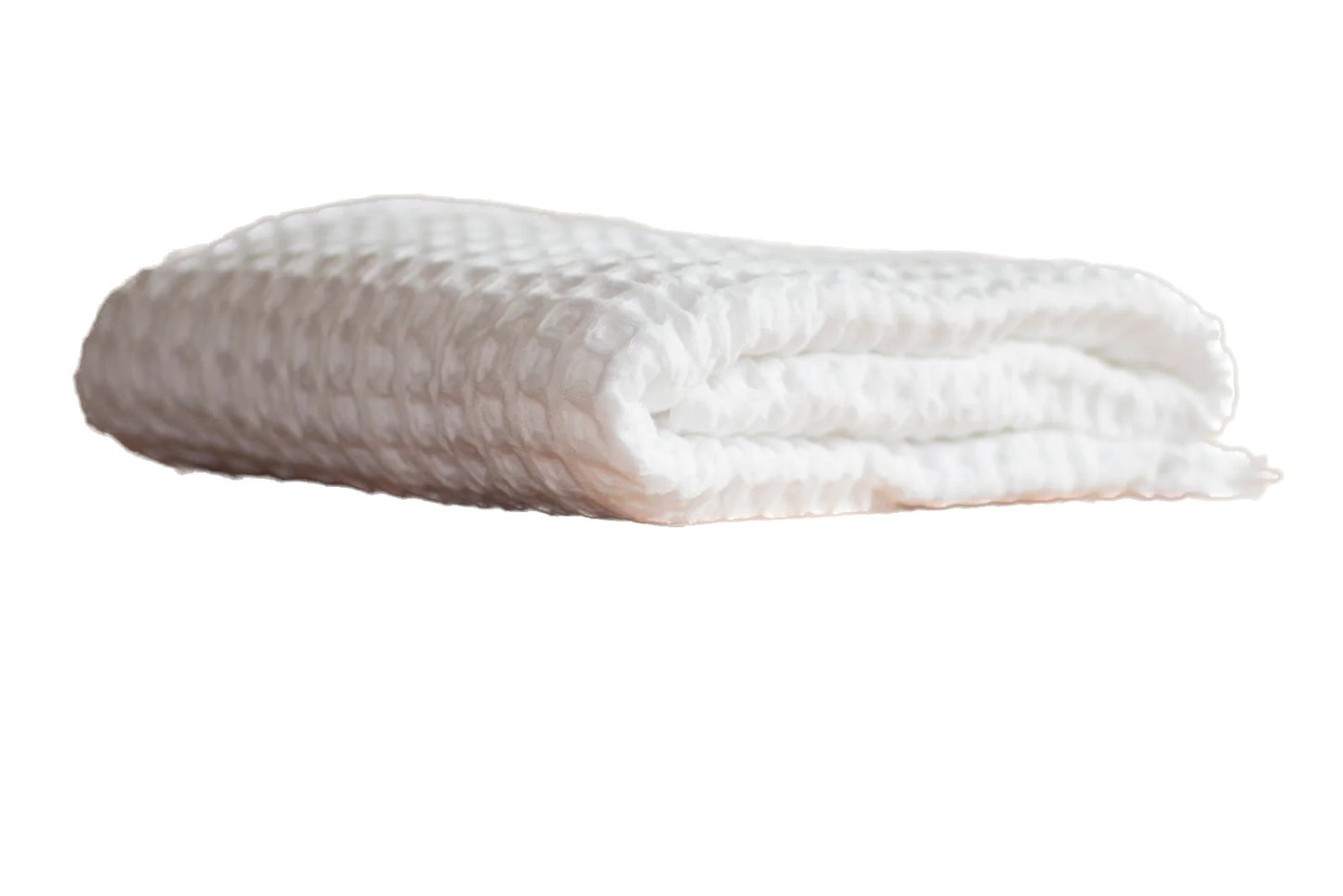 WAFFLE THROW - WHITE / PICCOLA (150*150cm)