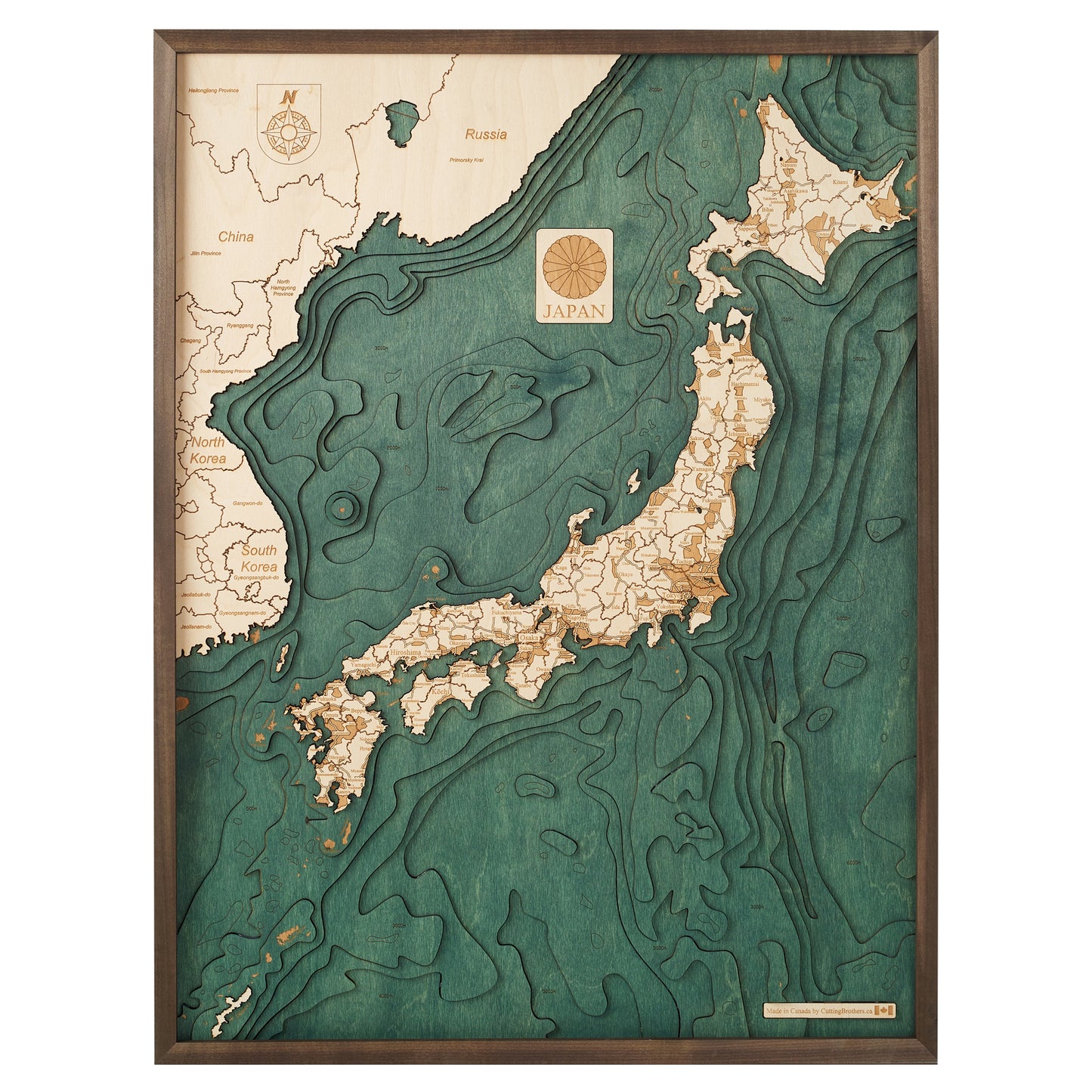 MAP, FRAMED - JAPAN (L)