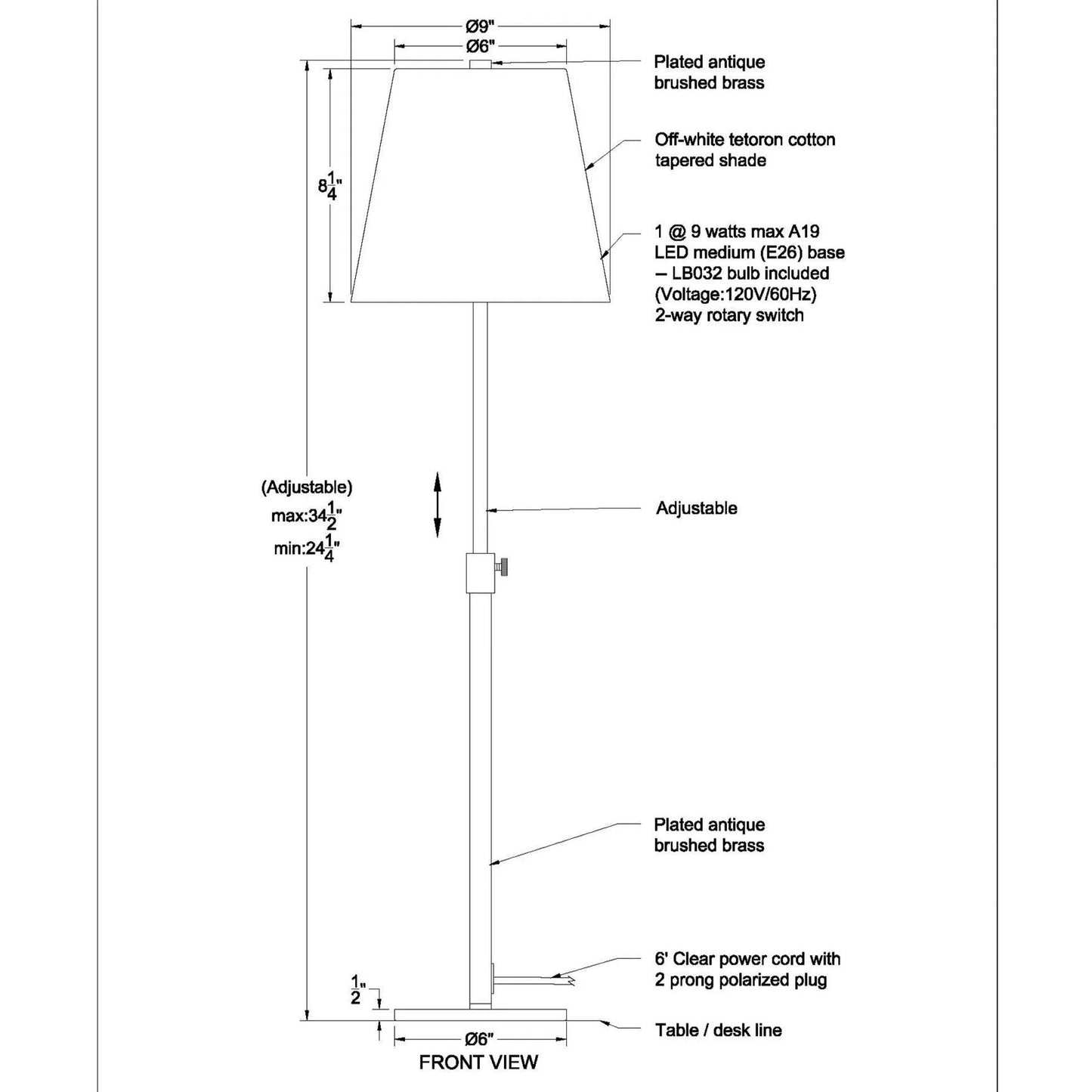 TABLE LAMP ABIGAIL