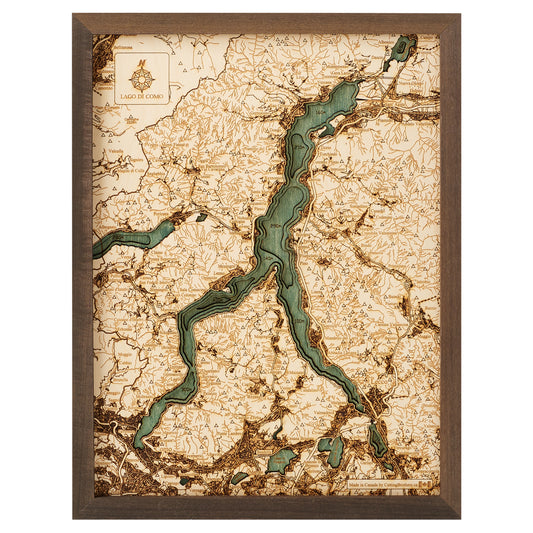 MAP, FRAMED - LAGO DI COMO (S)