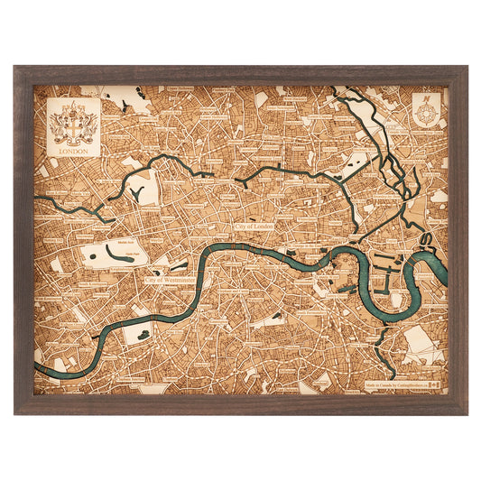 MAP, FRAMED - LONDON (S)