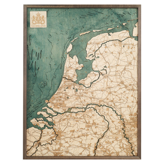 MAP, FRAMED - NETHERLANDS (L)