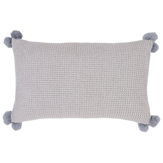 PILLOW HALLE, LIGHT GREY - 25"x15"