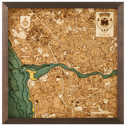 MAP, FRAMED - PORTO