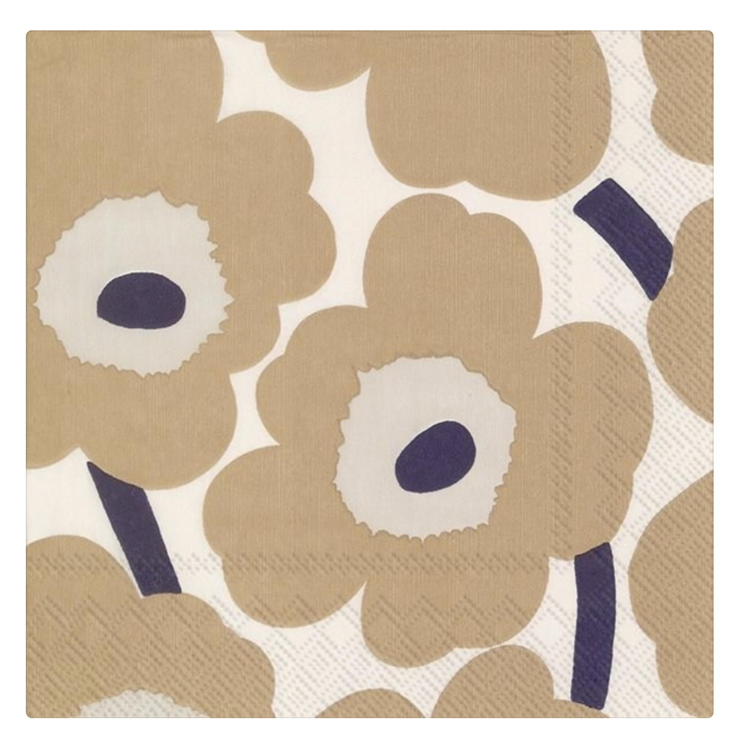 MARIMEKKO NAPKINS, COCKTAIL - UNIKKO CREAM LINEN