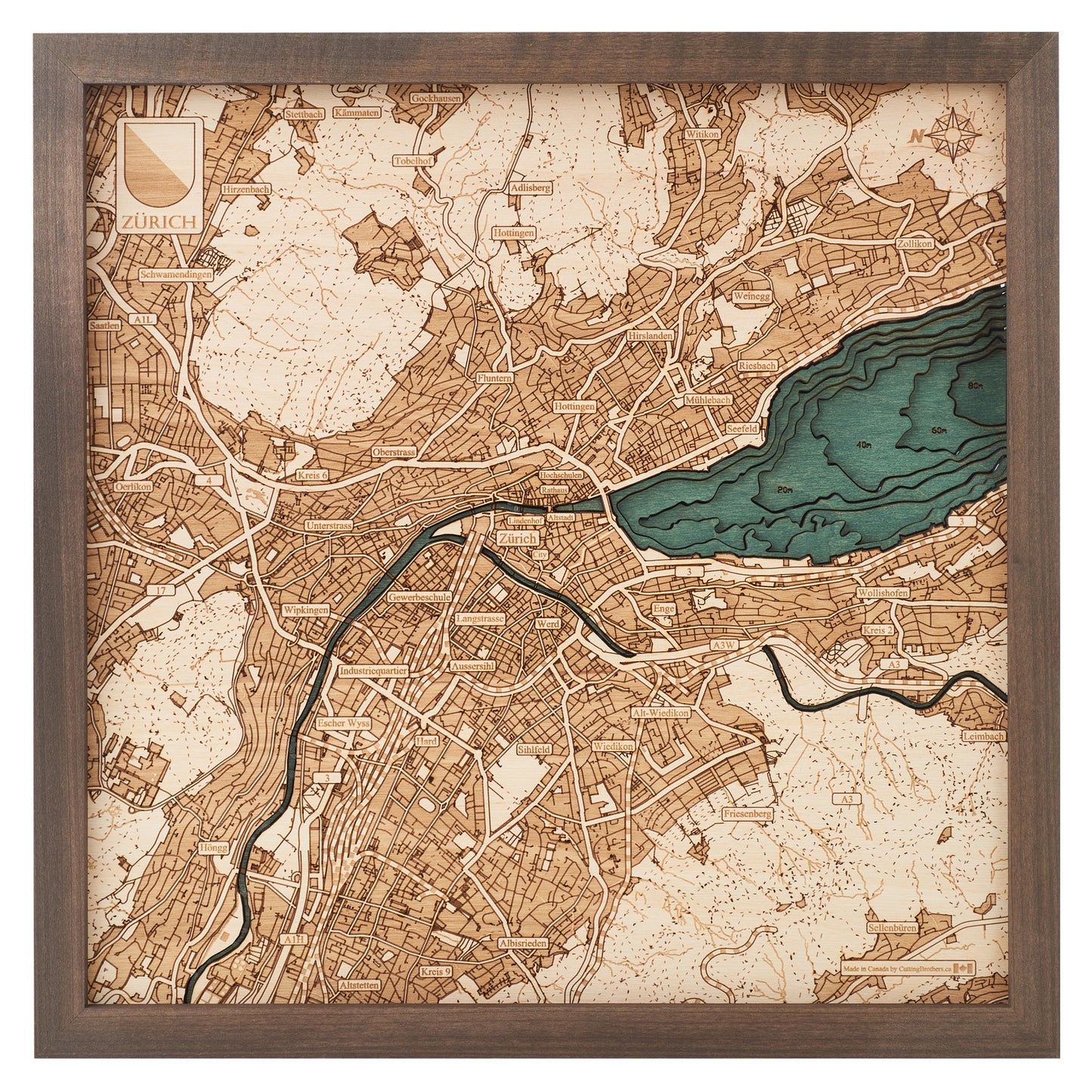 MAP, FRAMED - ZÜRICH (S)