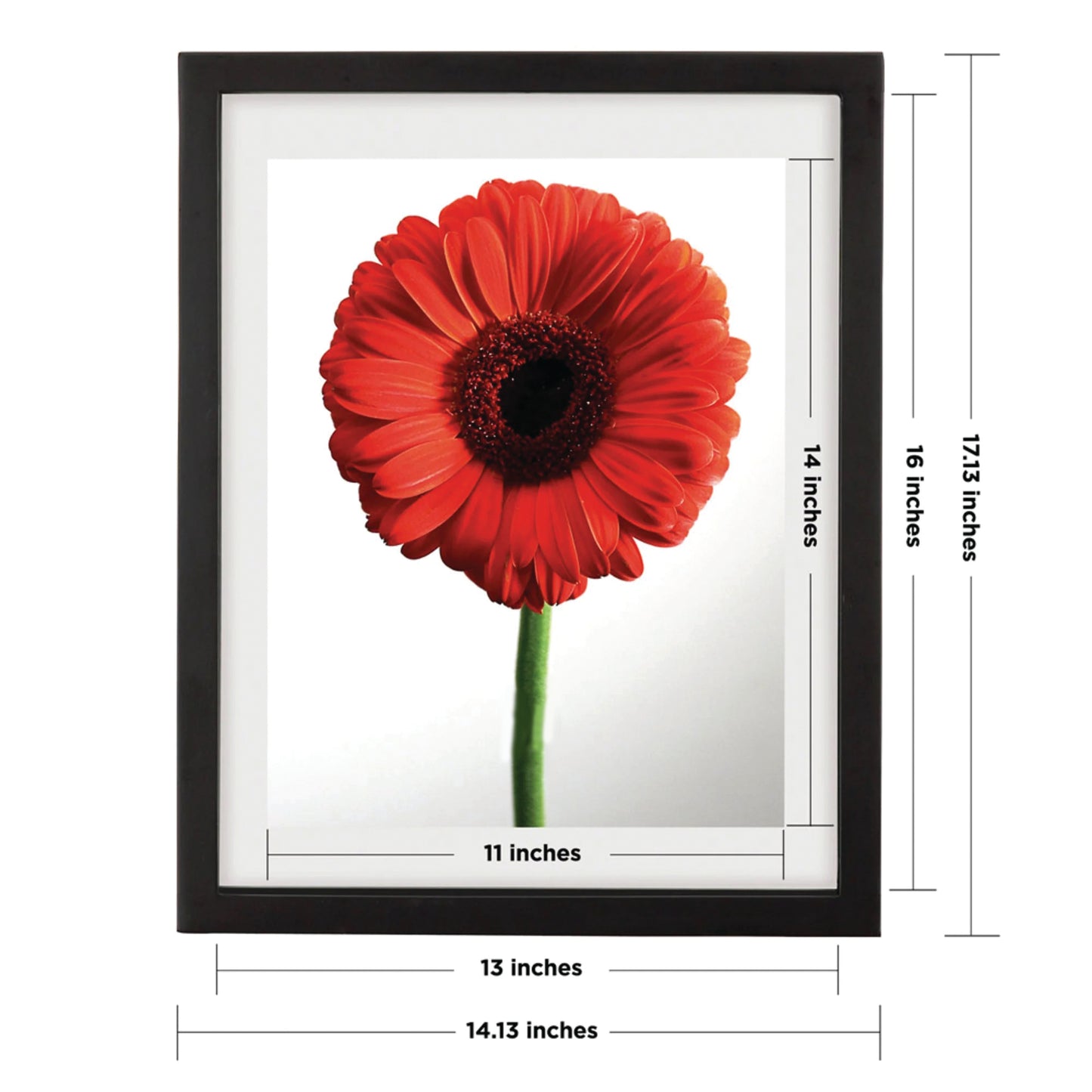 PICTURE FRAME - BLACK (13 x 16)