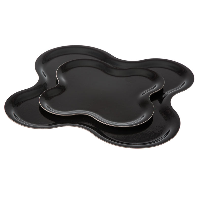 TRAY PILVI, SET OF M+L - BLACK