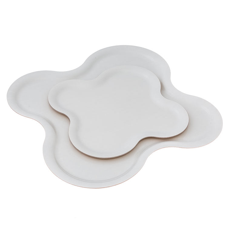 TRAY PILVI, SET OF M+L - WHITE