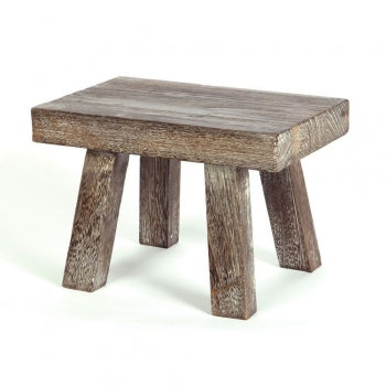 WOOD STOOL RISER - BROWN