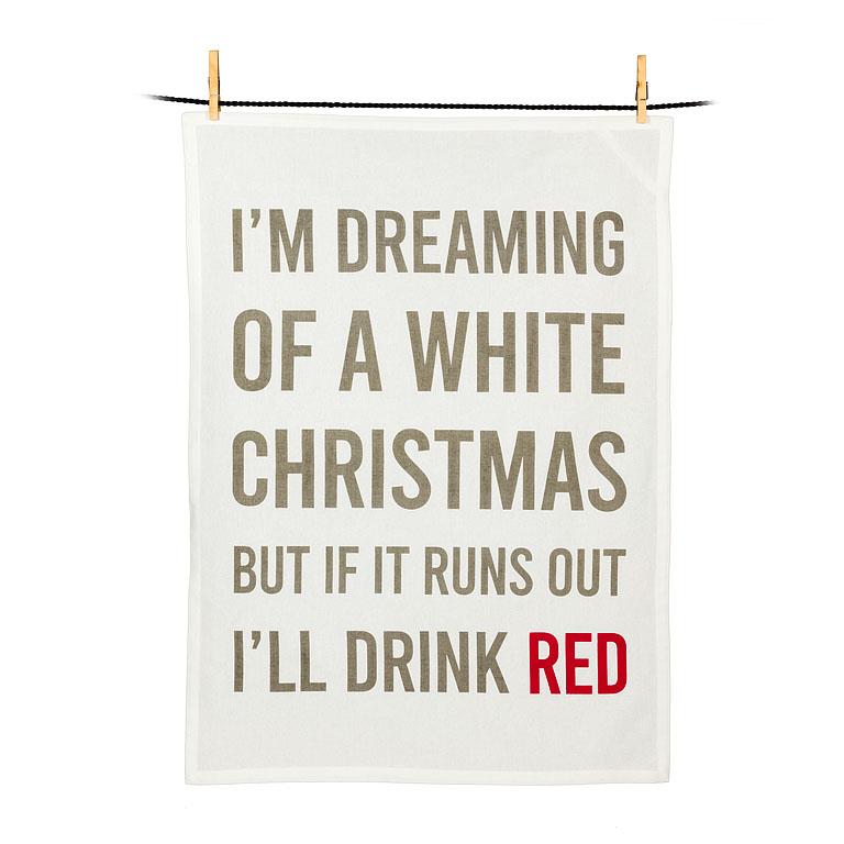 TEA TOWEL - CHEEKY CHRISTMAS TEXTS