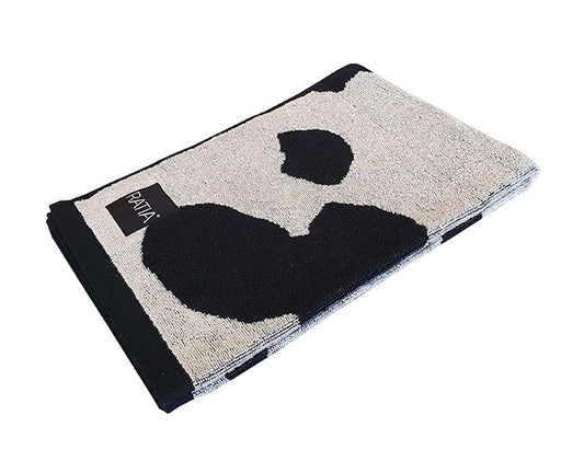 RATIA HAND TOWEL CITY BLOSSOM, BLACK/SAND (50x70cm)